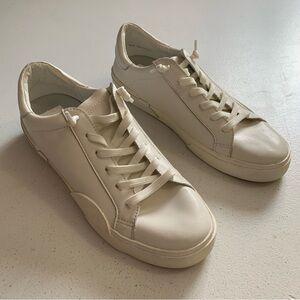 Dolce Vita Women’s White Recycled Leather Zina 360 Sneakers Size 10